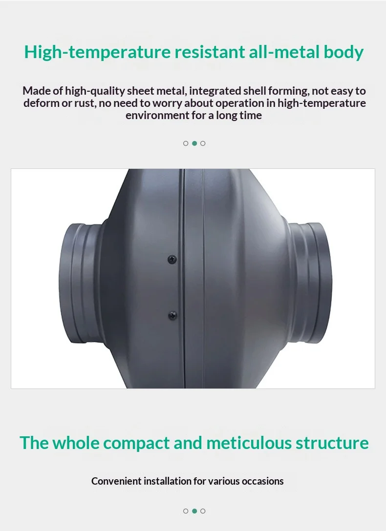 Circular Centrifugal Exhaust Fan, 220 V, Carbon Steel - detail 12