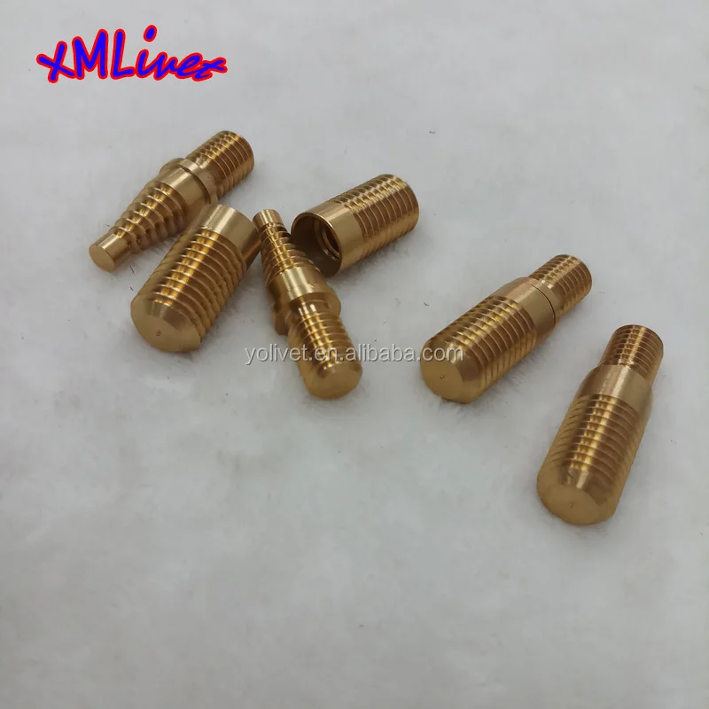 Xmlivet Female And Male Snooker Cue Joint Parts Pool Cue Brass Pin And