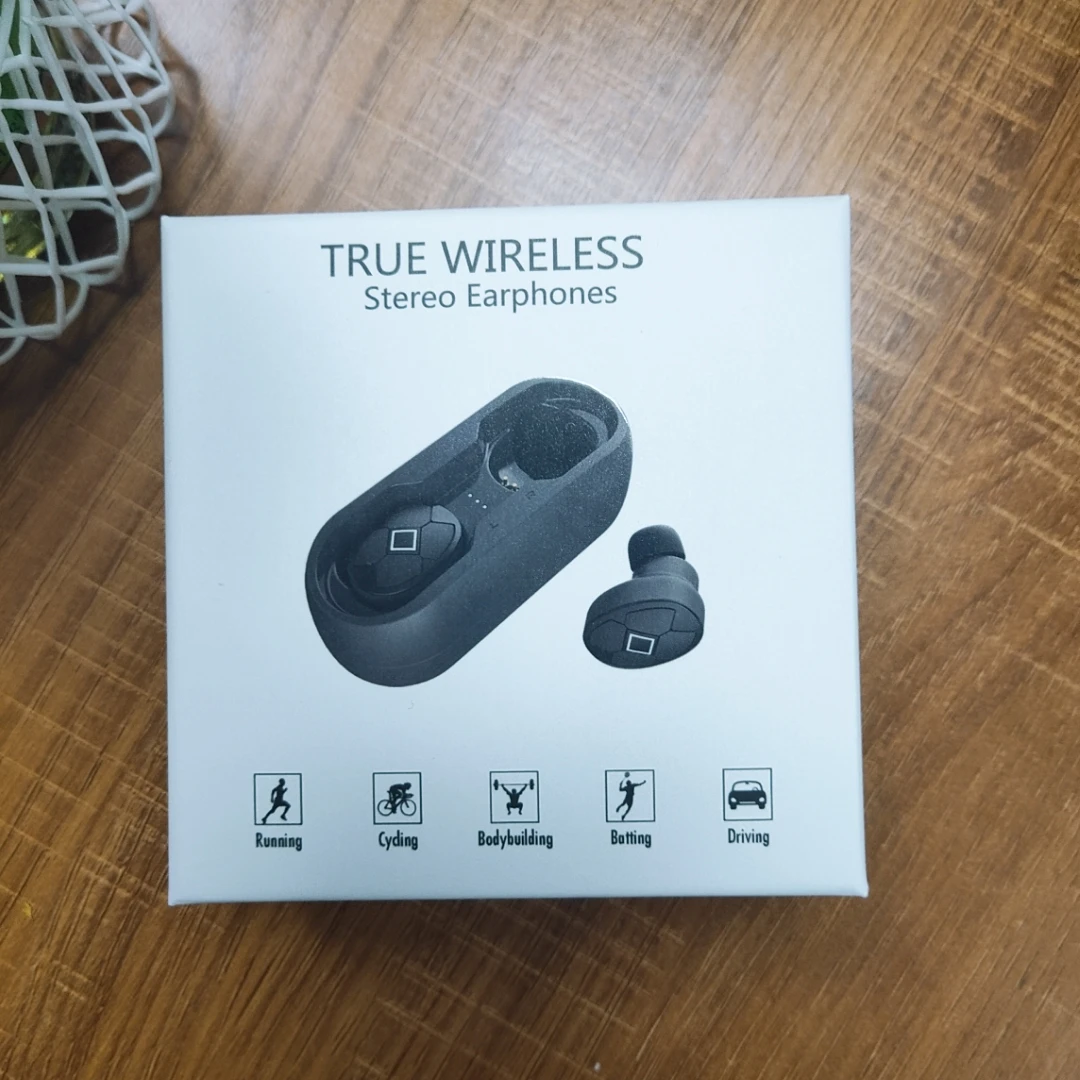 V5 BT 5.0 TWS Wireless Earphone IPX5 Waterproof Headphone Call Siri Appearance Patent Call Voice Reminder Earbuds - ANKUX.COM