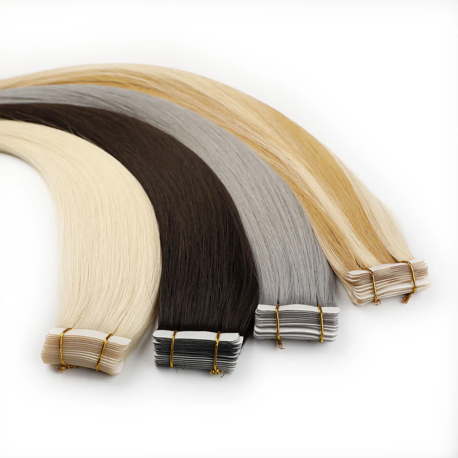 European Double Drawn Russian Human Hair Tape Hair Extension High Quality Natural Remy Tape In Hair Extension supplier