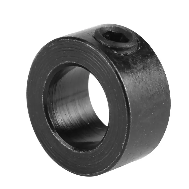 UK Black Steel 5 Pack Lock Collar for 8mm Shaft or Leadscrew