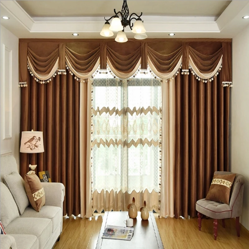 Venta al por mayor cenefas modernas cortinas-Compre online los mejores