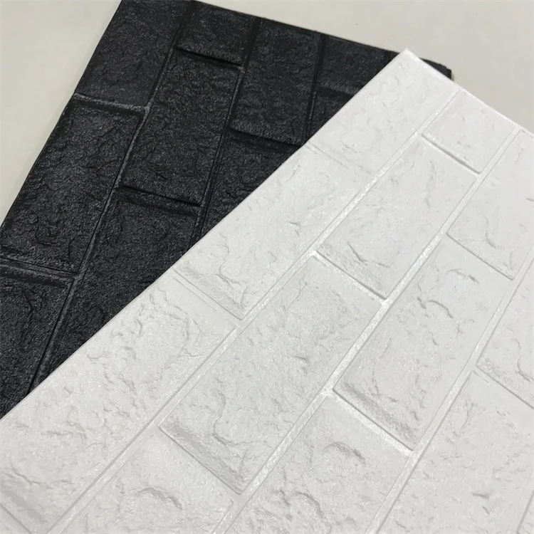 砖图案pe泡沫贴纸壁纸自粘纸墙面设计