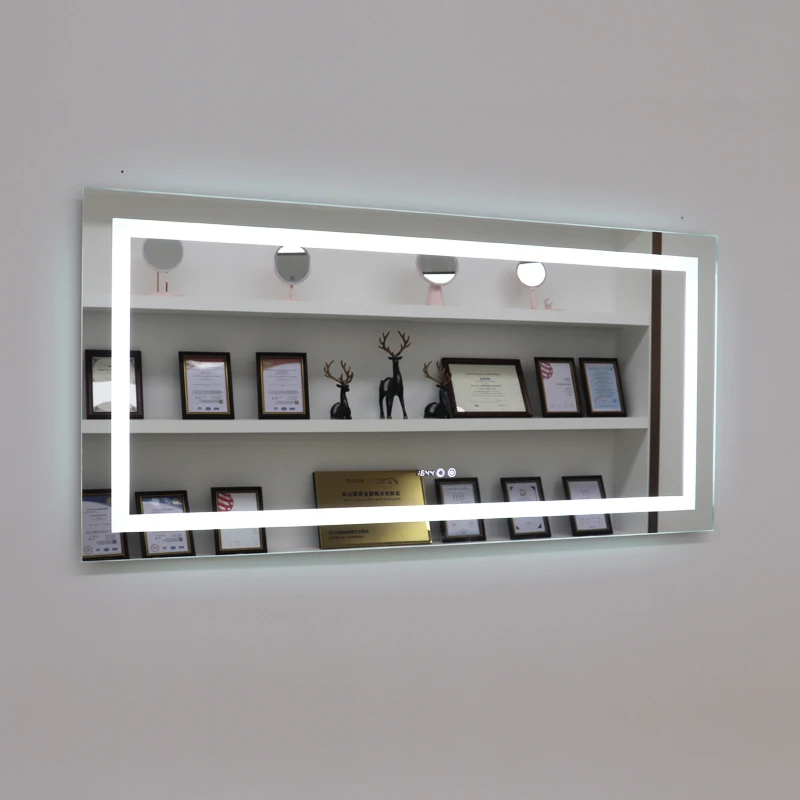 Large Size 1500 x70 cm Hotel Bathroom Mirror With LED Lights Smart Touch Anti Fog With Magnify
