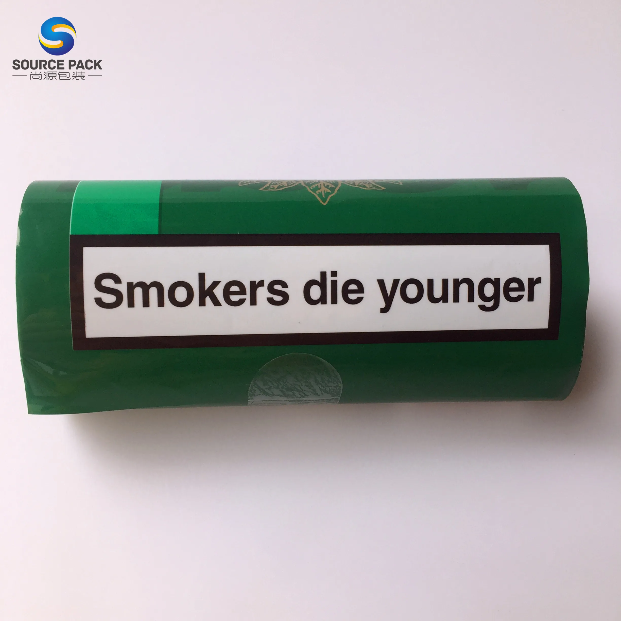Customized Branding 25g Rolling Tobacco Pouch With Sticker And Polybag