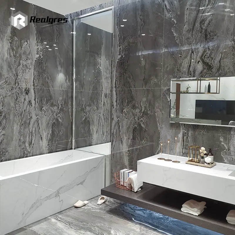 pure white marble floor tiles