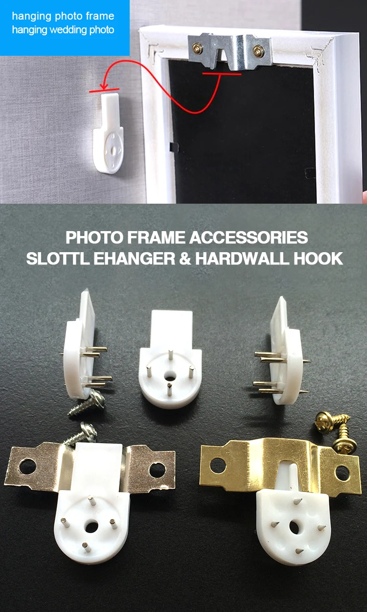 2021 New Design Photo Frame Accessories With Hard Wall Hook For Hanging