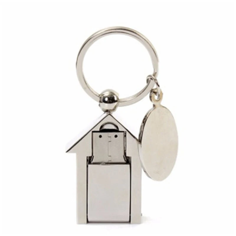 Full Capacity House Shape Usb Flash Drive Promotion Gift Usb Pendrive 3.0 OEM Logo Usb Stick with Metal Case - ANKUX.COM