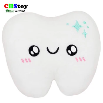 tooth plush pillow