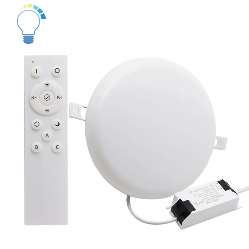 wholesale 2.4G wireless remote control 9watt surface panel light led downlights dimmable factory