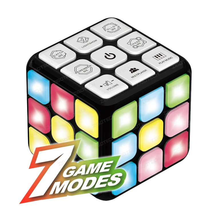 2021 New Design Flashing Cube Electronic Memory Brain Game Handheld Flashing Musical Cube