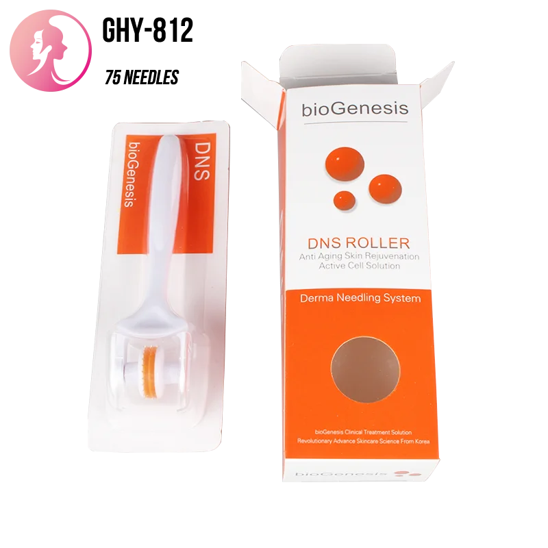 
Hot sale 75 needles biogenesis DNS Microneedles Derma Skin Roller for eye 