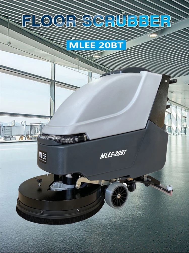 MLEE20BT Epoxy Rubber Terrazzo Floor Cleaning Equipment Drain Gym Scrubber Floor Cleaning Machines