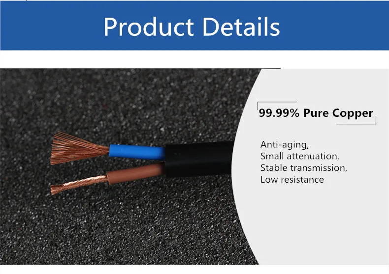 3 Core, 2.5mm, Copper Electrical Cable from Shenzhen Lanp Cable Co., Ltd.