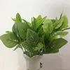 Good quality Artificial plants leaves with hole fabric web rattan vine peanuts leaves for home decoration