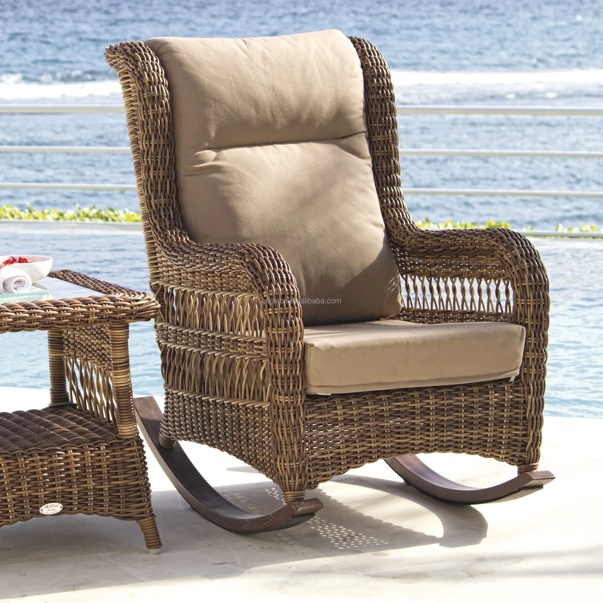 Patio Rattan Rocking Chair Luxury Design Garden Patio Furniture - Rattan Rocking Chairs