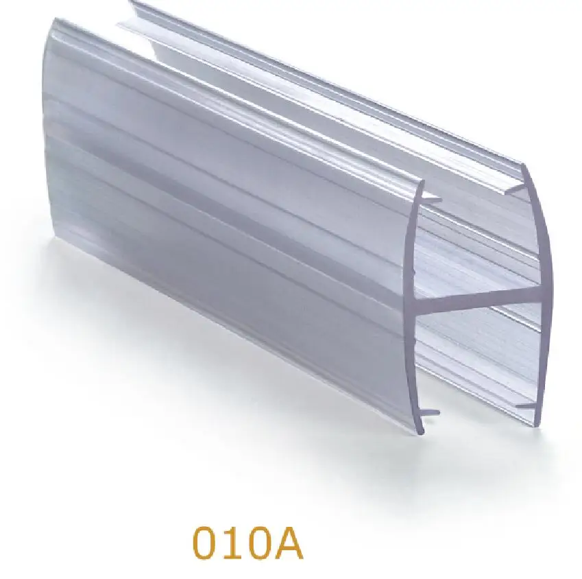 product glass door hardware  h type  shower door pvc seal strip  clear transparent rubber water proofing seal-4