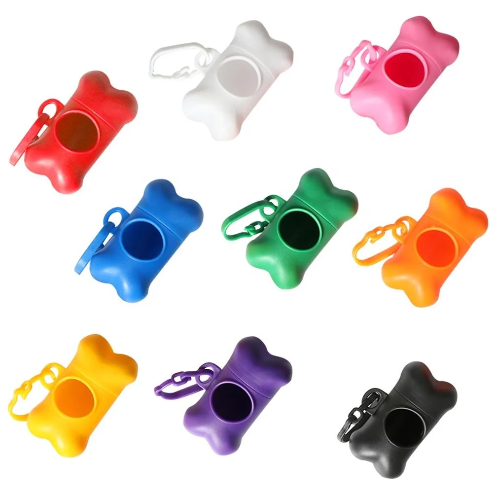Bone Shape Custom Poop Bag Dispenser Pet Dog Poop Bag Holder Dog Waste