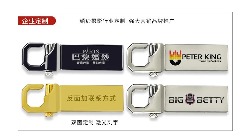 Classy mini USB Flash drive metal 2gb 4gb 8gb 16g 32 gb Pendrive usb stick 64gig - ANKUX.COM