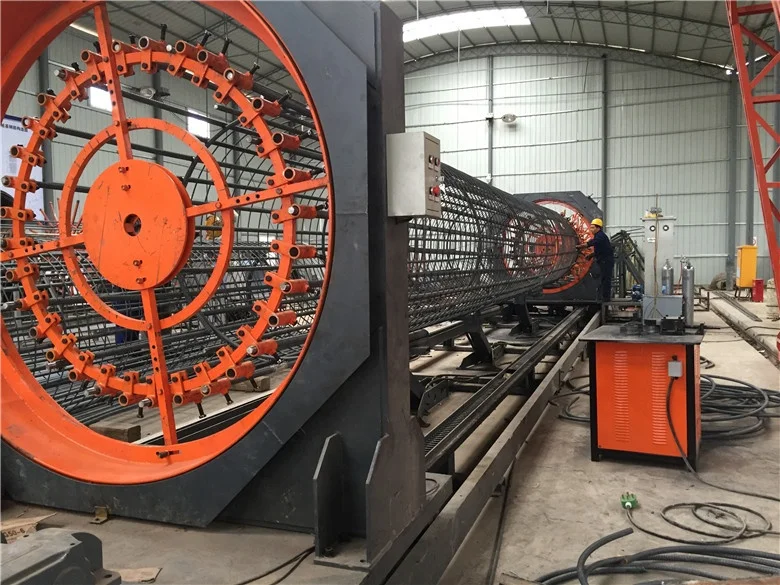 Reinforcing Steel Rebar Pile Cage Maker Cnc Cage Welding Machine