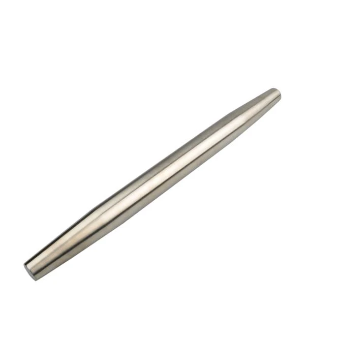 
Antibiosis stainless steel french rolling pin 370mm length 