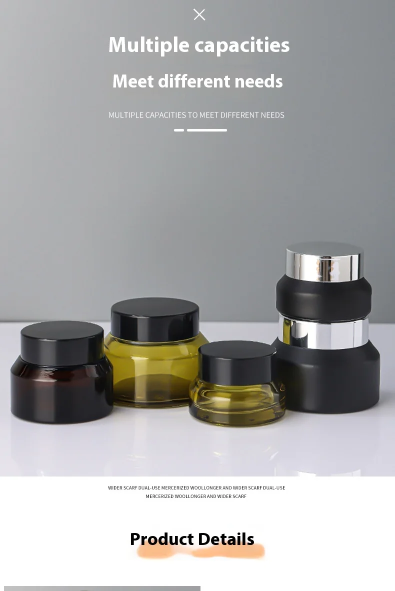 product wholesale luxury 15g 20g 30g glass face cream jar empty skin care cream jars-3