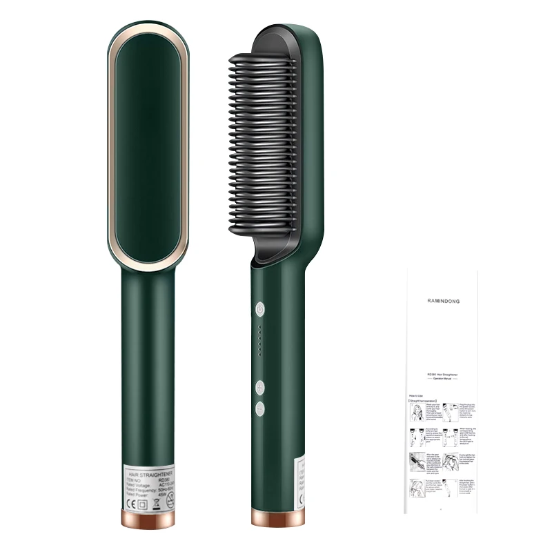 2020 New Hair Stylish Hot Comb Making Hair Straightener Style Electric Power Hair Straightener Hot Comb