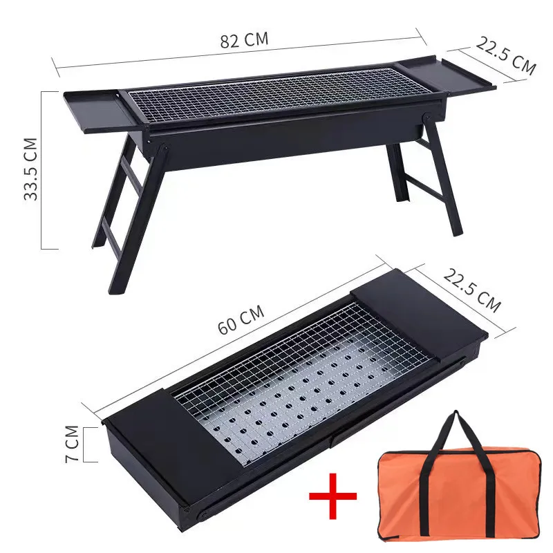Wholesale Customized Outdoor Smokeless Portable Folding BBQ Grill Charcoal Grill Oven Meat Roaster Small Stove factory