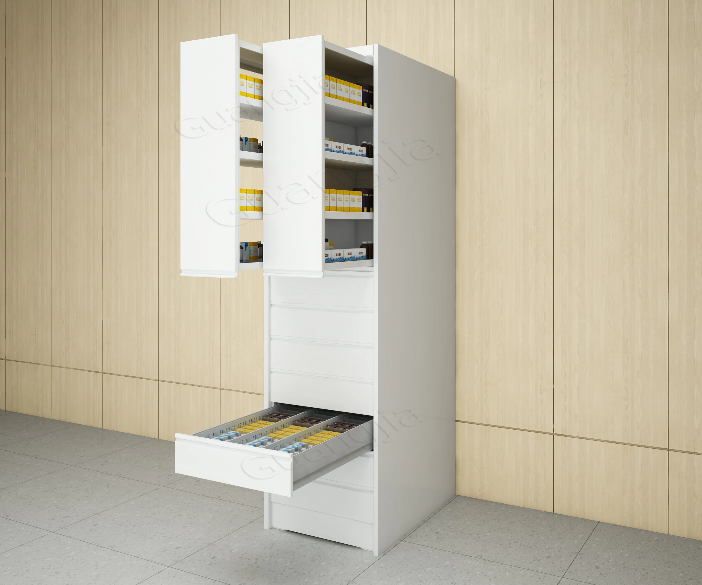 Customized Metal Pharmacy Furniture Drugstore Furniture