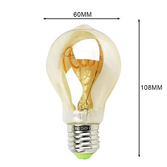 hot sale Edison Soft Filament LED GLS A19 4W E27 Soft Filament for indoor