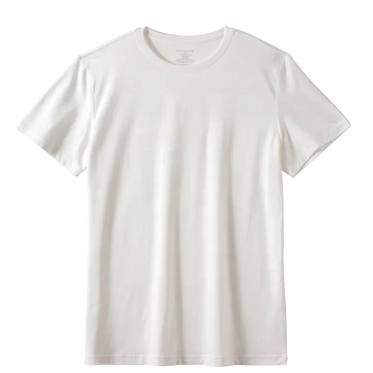 
mens round neck t shirt 100% bamboo fabric tshirts custom logo clothing 