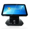 Whole set desktop 15 Inch dual screen all in one touch screen pos machine price supermarket pos cash register machine