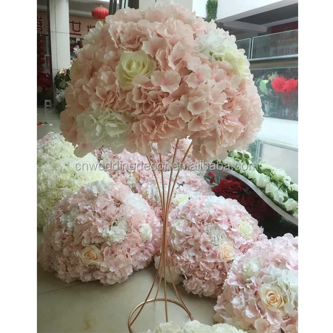 Wedding Artificial Round Silk Flower Arrangement Ball Centerpiece Buy