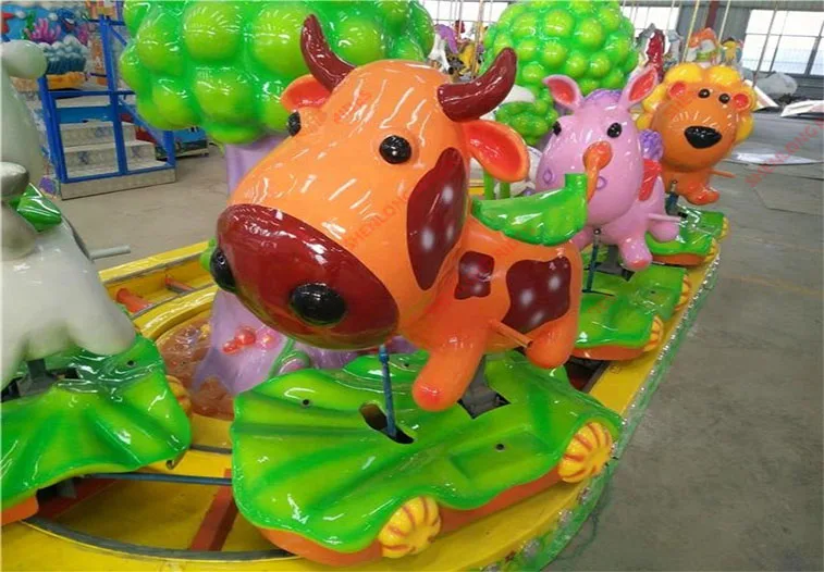 Amusement park games kid electric train  track train rides for sale.jpg