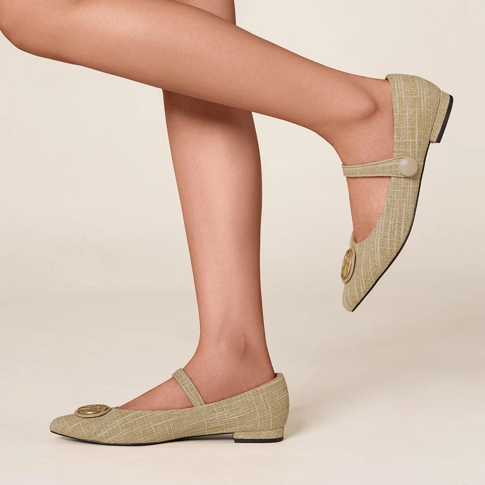 20222023 New Women Fashion Stylish Shoes Jute Upper Buckle Strap