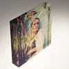 Polished Thick Plexi Photo Frame 4x4 Inches Tabletop Acrylic Block Picture Frame