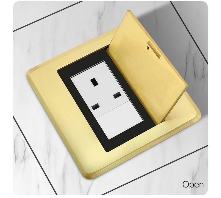 Wholesale uk standard brass electrical power supply 13A hidden socket box