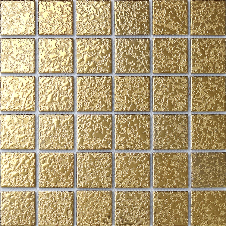 Popular 30x30 Bathroom Square Gold 3d Wall Tiles Marble Mosaic