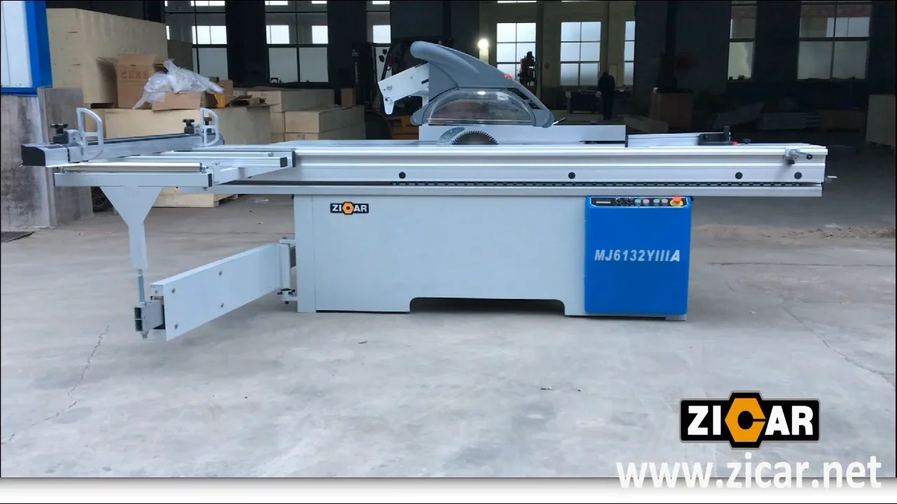 Zicar Mj6132yiiia Automatic Sliding Table Saw Woodworking Cutting Machine For Wood