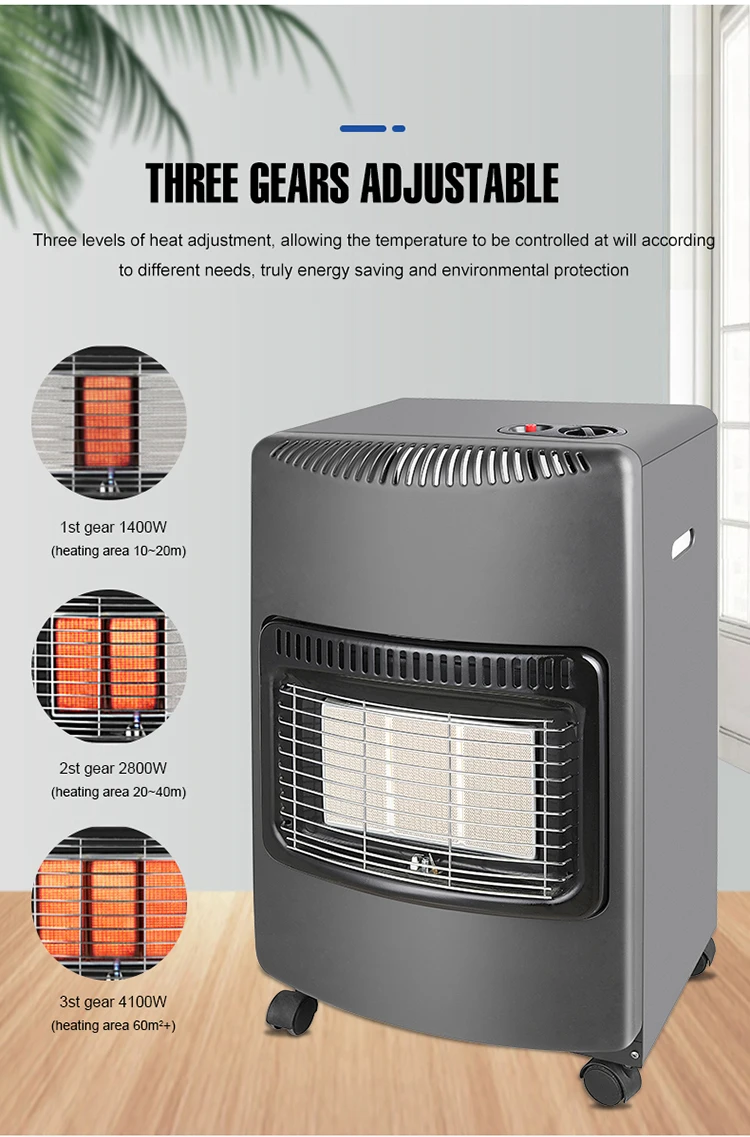 Portable Lpg Natural Indoor Overheat Protection Room Gas Heaters For