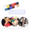 Promotion Flash Tattoo Face and Body Paint Palette Make Up Oil Painting Art Halloween Party Fancy Waterproof Beauty Makeup