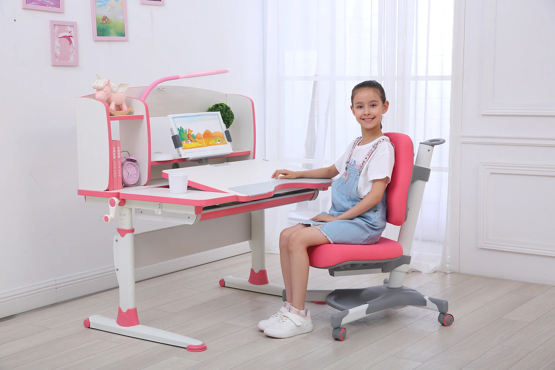 
Kid Srite Kid Study Table and Chair Children Study Table 