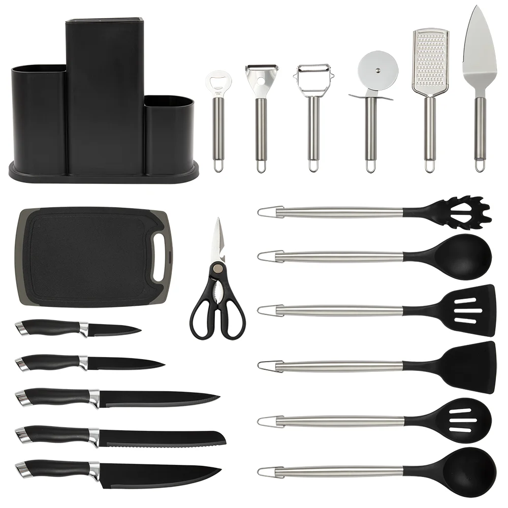 Dinnerware Set 20piece Set Of Silica Gel Kitchen Utensil Set With