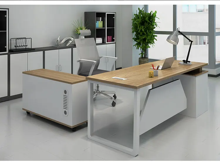 Modern Office Furniture Set Black White Customized Color Luxury