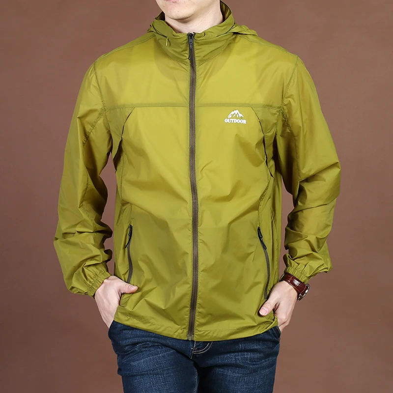 Men's Cycling Jacket Bike Ultra Light Sun Protection Windbreaker