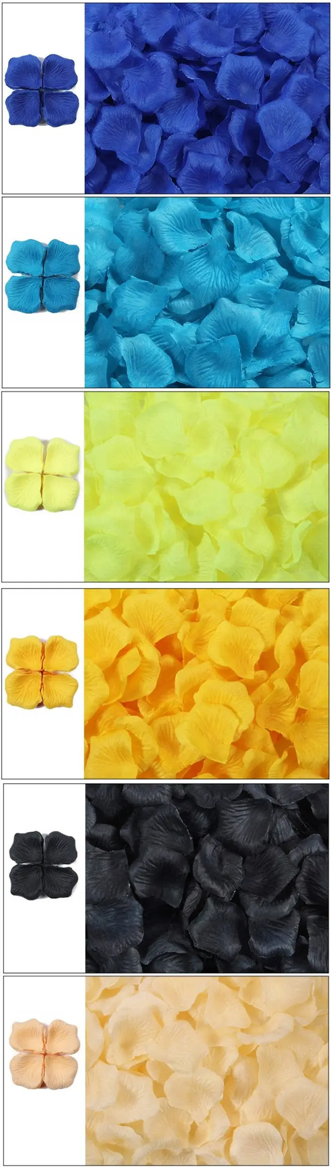 Artificial Silk Rose Flower Petals