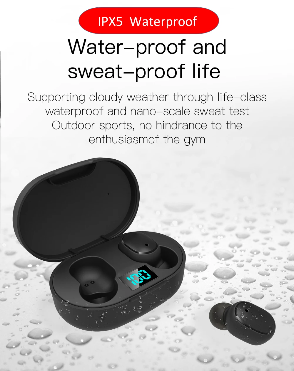 Robotcube Bluetooth Earphone Earphonne Headphone Headset Hradphone Box E6s - ANKUX.COM