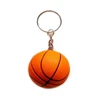 Custom Logo Design Customized Shape Embossed 3d Movie Characters Funko Pop Ring Key Tags Soft Pvc Rubber Basketball Keychain