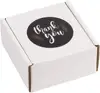 25 Pack Shipping Mailer Boxes with Thank You Stickers, Small Recycled Corrugated Cardboard Box Mailers Perfect for Shipping
