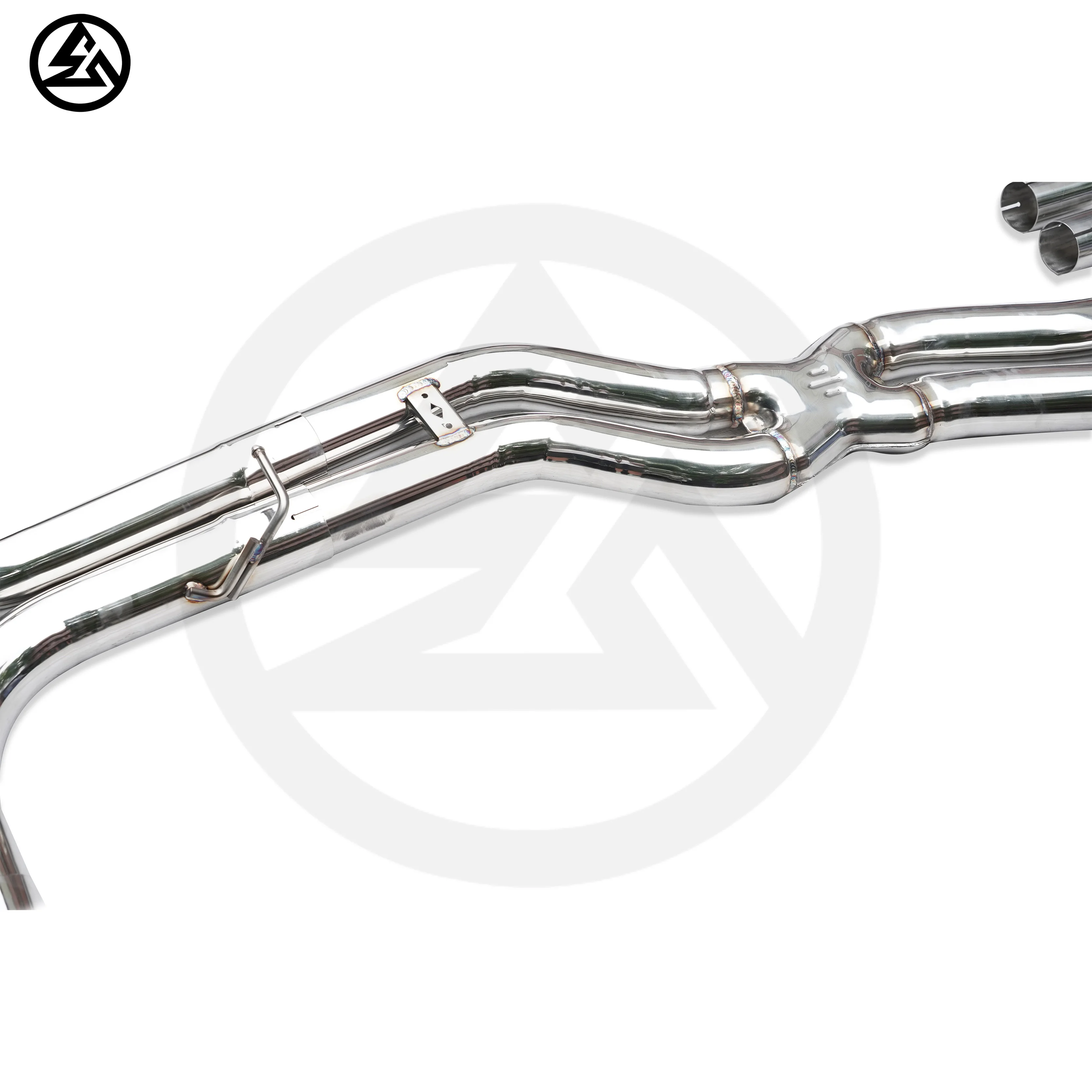 Csz Ss304 Full Exhaust For Audi A8/s8 D4 4.0t Front Pipe&muffler Valved